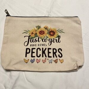 💚 Crazy Chicken lady organizer bag - zip up bag